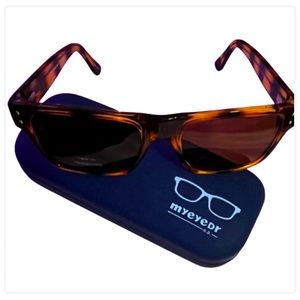 TORTOISE RECTANGULAR SUNGLASSES